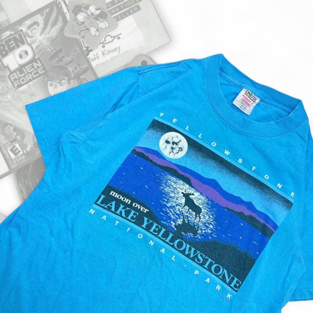 Blue‎ vintage 80s yellowstone national